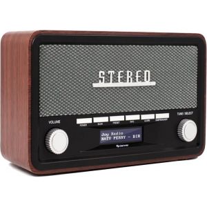 Radio Dab Bluetooth Radio Dab Portable (Dab+/ FM) Radio Numérique Vintage Dimmer Bois DAB18