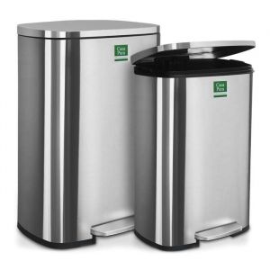 Poubelle Dustin Fermeture automatique Acier inoxydable Capacité: 30 litres