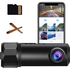 Dashcam Voiture WiFi Full HD 1080P 360&deg; Rotation Cam&eacute;ra Embarqu&eacute;e Voiture Grand Angle 150&deg;Dash Cam avec Enregistrement en Bo[100]