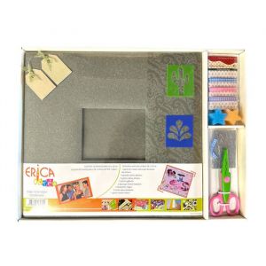 Kit scrapbooking - Album photo &agrave; personnaliser - 30 x 30 cm - Gris - Accessoires