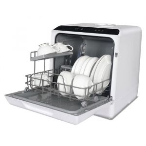 PULUOMIS Mini Lave Vaisselle Pose Libre Portable 4 Couverts 6 Programmes avec Réservoir deau 5L et Écran LED
