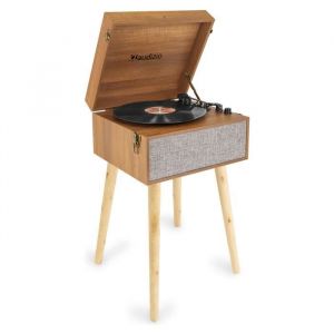 Audizio Fremont Platine Vinyle Meuble - Bluetooth Design Rétro sur Pieds Amovibles Haut-Parleurs Stéréo
