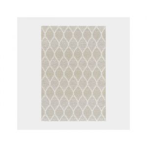Tapis Essenza - Nature urbaine - Feuilles beige ton sur ton - 60 x 110 cm