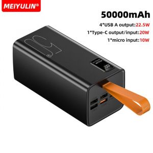 Batterie externe Portable USB C grande capacité 50000mAh 20000mAh charge rapide batterie de rechange externe Mobile pour