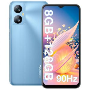 BLACKVIEW A52 Pro Smartphone 6.5 8Go RAM + 128Go ROM 5180mAh 13MP Caméra Téléphone portable 4G Double Sim Android 13 GPS - Bleu