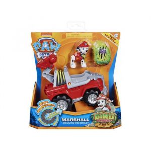 Pat Patrouille Dino : Marcus Et Son 4 x 4 Tout Terrain De Pompier + Un Dinosaure Mystere - Vehicule Deluxe -