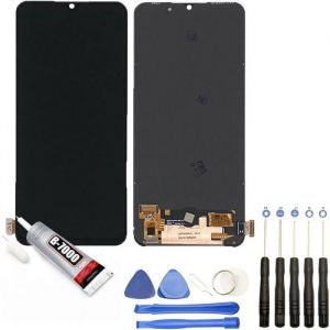 Ecran complet: Vitre tactile + ecran LCD compatible avec Oppo Find X2 Lite taille 6.4 CPH2005 noir+Kit outils+Colle B7000 Offerte