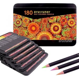 Crayon de Couleurs Professionnel 180 de Qualit&eacute; Sup&eacute;rieure - pour les livres de coloriage pour adultes les &eacute;tudiants ou les