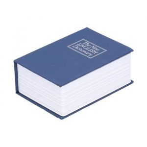 AYNEFY Tirelire Mini coffre-fort Simulation Book Security Money Boîte à bijoux avec clés de verrouillage pour le bureau à