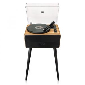 Lenco LS-570OK - Platine vinyle avec haut-parleurs int&eacute;gr&eacute;s et Bluetooth&reg; - Platine vinyle sur pieds - Ch&ecirc;ne