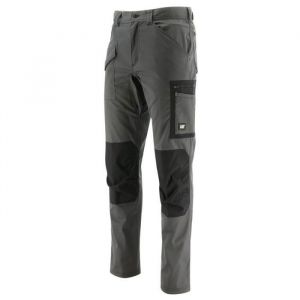 Pantalon de travail multipoches renforc&eacute; stretch Caterpillar ESSENTIALS CARGO TROUSER - Gris / Noir
