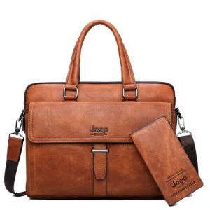 PORTE-DOCUMENTS - SERVIETTE - ATTACHE-CASEJEEP BULUO porte documents pour homme pour 14 pouces ordinateur - Type Orange 8003-8888