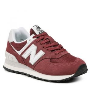 Chaussures Homme NEW BALANCE 574 Bordeaux - Dessus Textile - Lacets