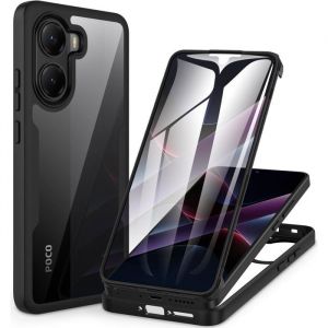 Coque Xiaomi Poco X7 Pro 5G Antichoc Housse Avec Protection DÉcran 360 Degrés Protégé Téléphone Etui Double Face Case Tr[COQ56]