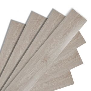 Joparri Lames de sol PVC adhésives -Boite de 56 lames vinyle auto-adhésives - 8 m² - Chêne blancPLAQUETTE DE PAREMENT