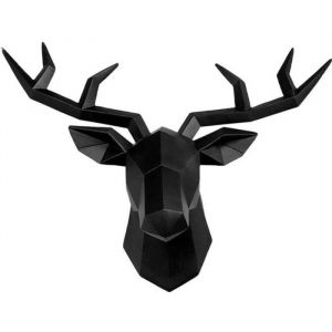 Fablcrew Tête de Cerf SculptureTête danimal Décoration MuraleRésine Tête de Cerf Statue Deco MuraleTête de Cerf 3DTenture