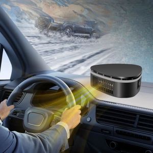 Radiateur 12v adh&eacute;sif pour chauffage de voiture-360&deg;pivotant-pour fen&ecirc;tres console centrale tableau de bord de voiture