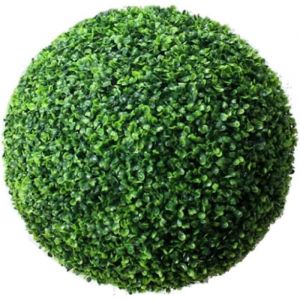 Topiaire Artificiel Boule Buis Vert Buxus Plantes artificielles pour int&eacute;rieur et ext&eacute;rieur 30cm