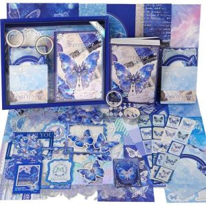 Kit de scrapbooking (162 PC)parfait pour les mat&eacute;riaux de scrapbooking &agrave; puces planificateur de bricolage artisanal collage