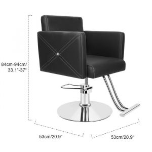 BIPLUT Fauteuil de coiffure Rotative pour Salon de Coiffure Chaise de Coiffeur Pivotante avec Dossier Rembourr&eacute;