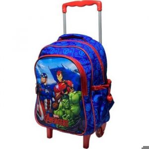 AVENGERS MARVEL TROLLEY-CARTABLE A ROULETTES SCOLAIRE-31X24X15 CM.MATERNELLE.