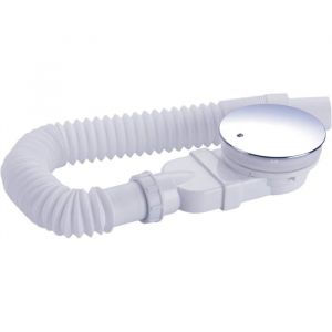 Bonde de douche extra plate 90 mm kit de trou d&eacute;coulement pour receveur de douche siphon de douche avec syst&egrave;me anti-odeurs