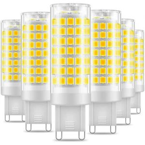 Ampoule LED G9 - KCVV - 7W - Blanc froid 6000K - 430LM - Lot de 6