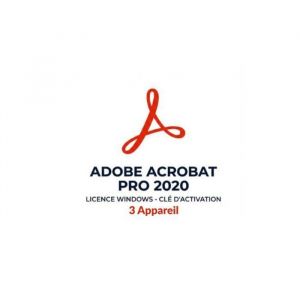 Adobe Acrobat Pro 2020 (PC) (3 Appareil) -  Adobe Cl&eacute; - Livraison rapide 1H