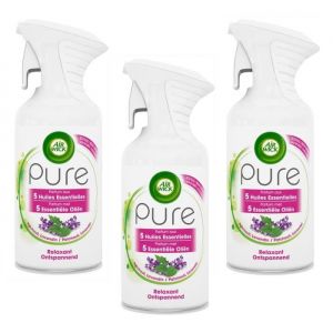 Lot de 3 Désodorisants Pure Relaxant Parfum Aux Huiles Essentielles - 250 ml