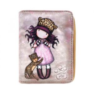 Portefeuille Gorjuss Purrrrfect Love Mixte Enfant - SAFTA - Rose - Zipp&eacute;e - Synth&eacute;tique