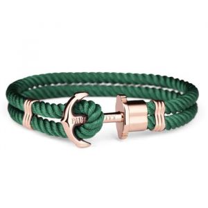 Bracelet - Paul Hewitt - PH-PH-NRGL - Rose et Vert - 19 cm - Acier Plaqué Or