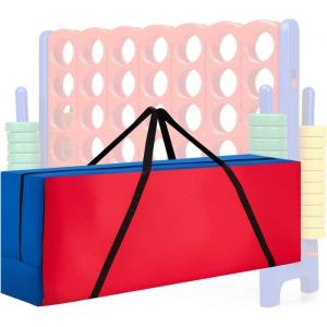 DREAMADE Sac de Rangement pour Jeux Puissance 4 G&eacute;ant Sac de Transport en Toile Oxford 120 x 29 x 48 cm Jeu Non