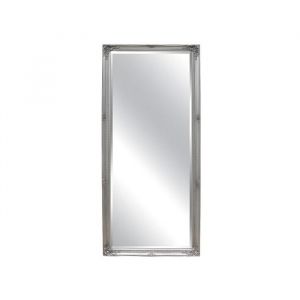 Miroir en bois deucalyptus avec moulures - L. 80 x H. 190 cm - Argenté - ELVIRE