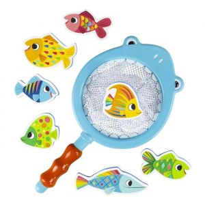 Jouet de bain - Tiger Tribe - Jeu de bain Requin Attrape-Poissons - Bioplastique - 8 pi&egrave;ces - Mixte