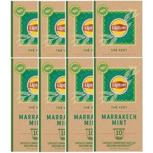 Lipton - Capsules Th&eacute; vert Marrakech - 8x10