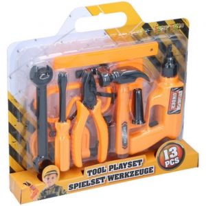 Outil bricolage - GUIZMAX - 13P - Marteau pince perceuse - Enfant