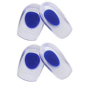 Talonnettes en Gel de SiliconeLot de 2 paires de talonnettes en gel de silicone pour fasciite plantaire épine calcanéenneBleu