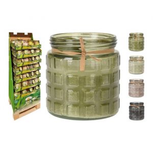 Bougie &agrave; la citronnelle en pot de verre - CITRONELLA CANDLE