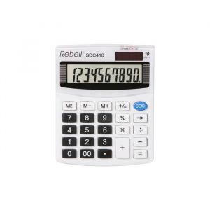 Calculatrice - REBELL - SDC 410 - 10 Chiffres - &Eacute;cran Standard - Bureau