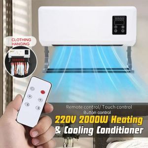 Climatiseur Mural Radiateur mural-Chauffage chaud et froid &agrave; double usage petit ventilateur mobile ventilateur dair chaud