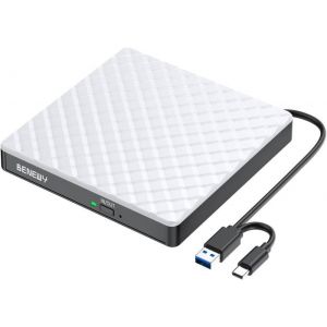 Lecteur Dvd Cd ExterneUsb 3.0 Graveur Dvd Cd Externe Lecteur Cd/Dvd/Rom Optique Externe Pour Pc Laptop Macbook Mac OsWindows11