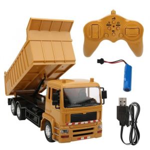 Camion RC - OMABETA - Camion à benne basculante - Télécommande automatique - Éclairage avant - 1:24