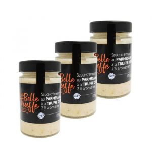La Belle Truffe - Lot 3x Sauce cr&eacute;meuse au parmesan et &agrave; la truffe d&eacute;t&eacute; - Pot 175g