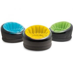 Fauteuil gonflable - Intex Jazzy - Jaune - 1 personne - Extérieur - Tissu