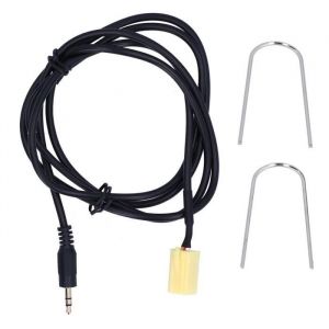 Câble Audio Auxiliaire 59.1In 6Pin Aux-In Câble Adaptateur DEntrée Audio 3.5Mm Jack Remplacement Pour Fiat Grande Punto