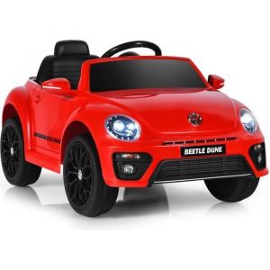 DREAMADE Voiture &Eacute;lectrique pour Enfant 3-8 Ans avec T&eacute;l&eacute;commande & Musique & Lumi&egrave;res V&eacute;hicule Enfant Coccinelle Volkswagen