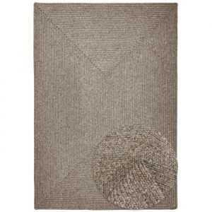 Tapis Moderne - TESSO LIVING - Reversible Int&eacute;rieur et Ext&eacute;rieur - Style Boho Jute Sisal - Beige - 200x300 cm