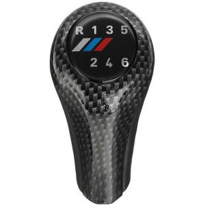 Pommeau de Levier de Vitesse - BMW - Noir et Fibre de Carbone - 6 Vitesses