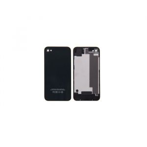 Cache Batterie Vitre Arri&egrave;re Noir pour Apple iPhone 4S