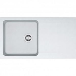 Évier de cuisine à encastrer Franke Orion - OID 611 Tectonite® Blanc Artic - 1 bac - Manuel - 51x86cm